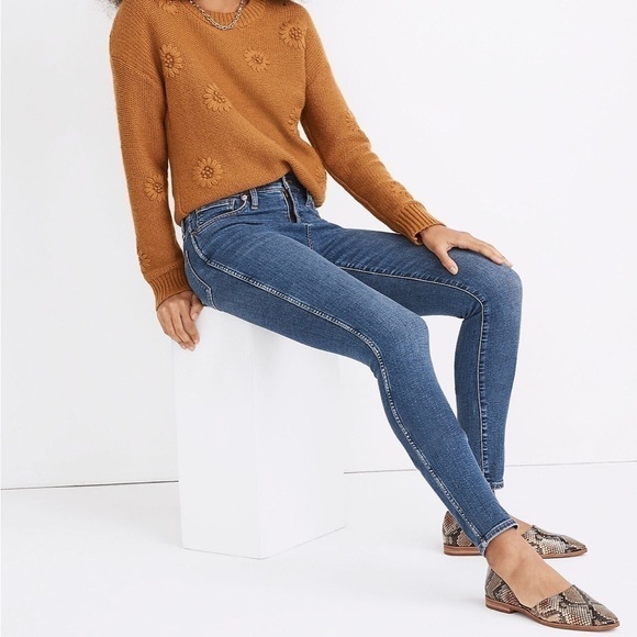 NWT Madewell 10" High-Rise Skinny Jeans in Wendover Wash TENCEL Denim Edition - Picture 3 of 6